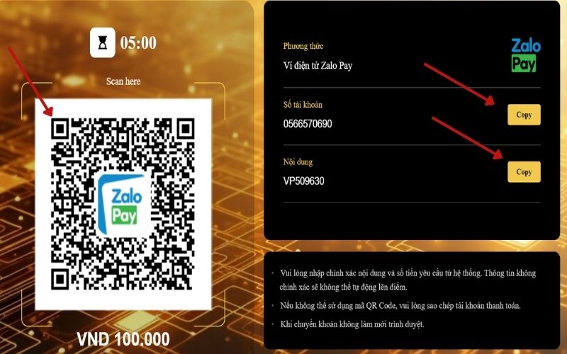 Quét mã QR trong ứng dụng ZaloPay Quét mã QR trong ứng dụng ZaloPay