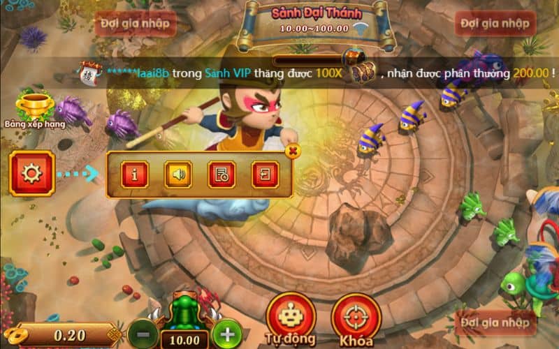 Các tính năng giao diện game Đại Thánh Bắn Cá Các tính năng giao diện game Đại Thánh Bắn Cá